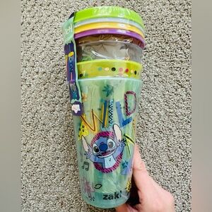 STITCH Disney Zak Tumbler with Straw Everyday Smiles 4 Pack Color-Changing NEW